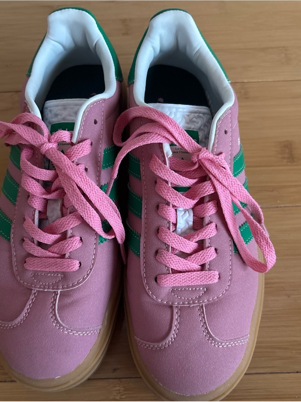 adidas Pink and Green Women's Sneakers